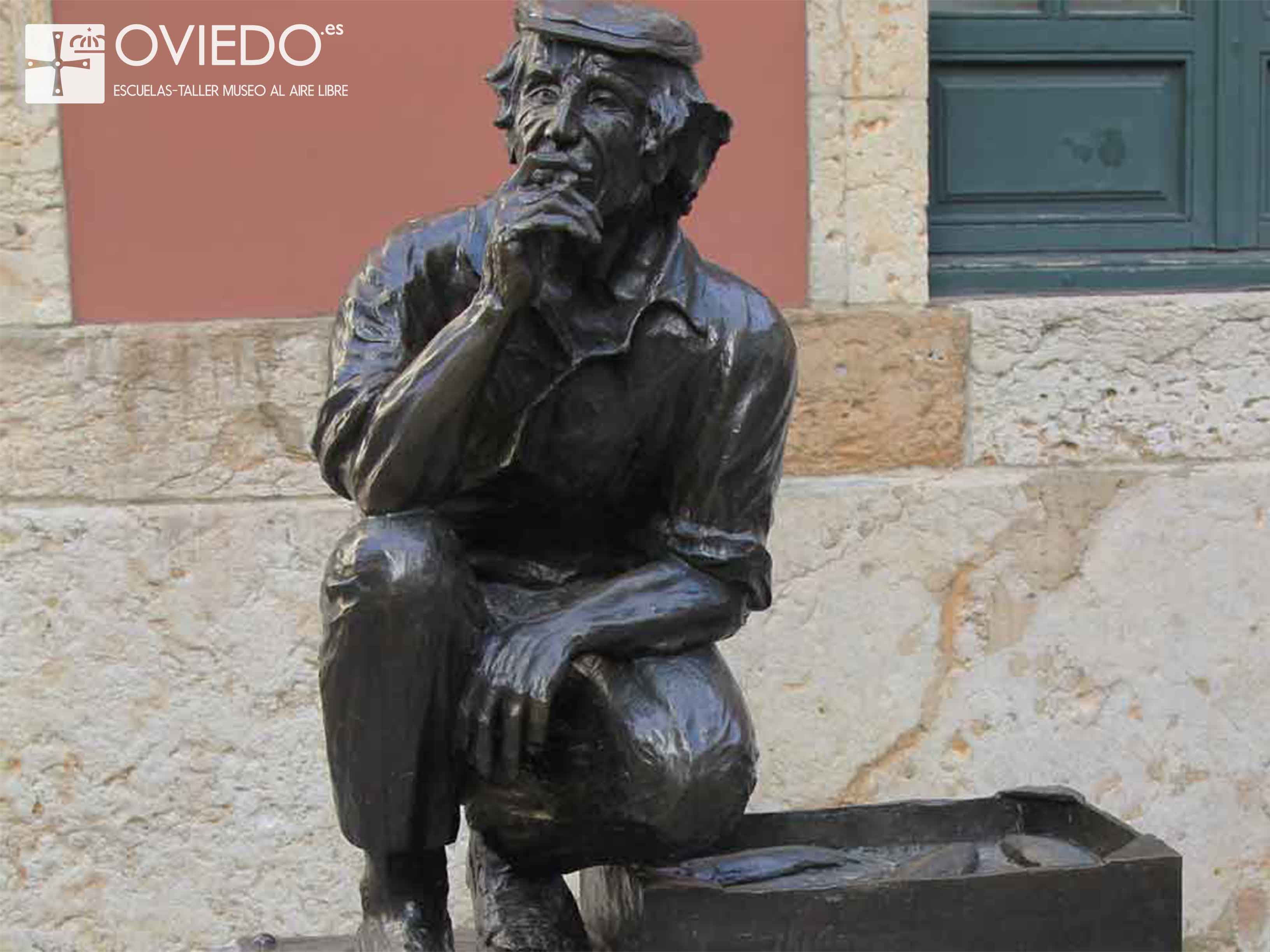 Escultura El Vendedor de pescado
